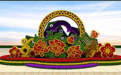 立體花壇設(shè)計(jì)圖-花開(kāi)富貴